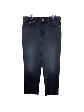 J. Crew Straight Organic Cotton Black Wash Jeans, 31